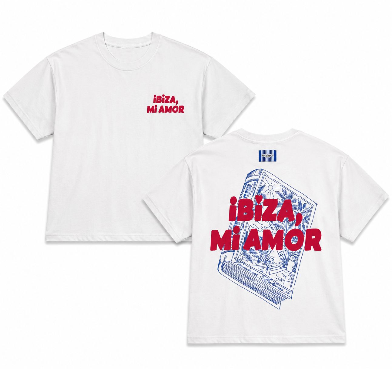 240 gsm ibiza mi amor t shirt oversized